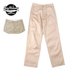 BUZZ RICKSON'S バズリクソンズ パンツ "EARLY MILITARY CHINOS 1942 MODEL" M43036【02/KHAKI】