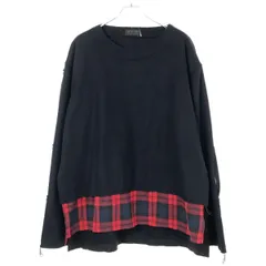 s'yte by Yohji Yamamoto サイト バイ ヨウジヤマモト Beaver Check Bondage Muslin Shirt シャツレイヤードウールトップス UM-B12-104 ネイビー 3のサムネイル
