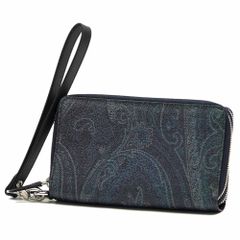 [アウトレット] エトロ ETRO 長財布 ラウンドファスナー トラベルケース ブルー(ネイビー) 0H766 8007 200