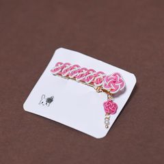 梅結びのヘアクリップ
