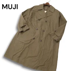MUJI 無印良品 通年～秋冬★ オーバーサイズ コットン トレンチ コート Sz.S-M メンズ