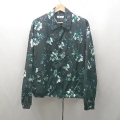 ◇ ⊂ WEGO ウィーゴ― 長袖 総柄ボタンジャケット サイズM グリーン系 メンズ E  【1507030014025】のサムネイル