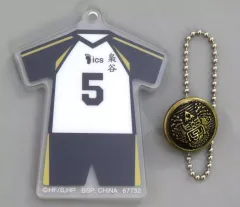 【中古】キーホルダー 赤葦京治 スクールアイコンボタン付きアクリルチャーム 「一番くじ ハイキュー!! ～全国への道～」 F賞
