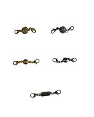 ネックレス ブレスレット マグネット 留め具 【5点セット】 アクセサリー パーツ 手作り エンドパーツ 磁石 金属パーツ