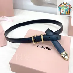 【今日特価】Miu Miu デュアルサイド 2.0cm ベルト