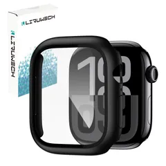 【在庫セール】(42mm，ブラック) 指紋防止 高透過率 全面保護 case Watch Watch Apple Apple 防塵 衝撃吸収 タッチ感良好 耐衝撃 PC素材 シリーズ対応 アップルウォッチ 一体型 ガラスフィルム アップルウォッチ10/11保護