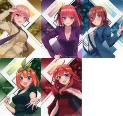 【中古】紙製品 全5種セット ブラインドコレクションシート 「きゃらっとくじ 五等分の花嫁∬～イルミネーションナイト～」 P賞