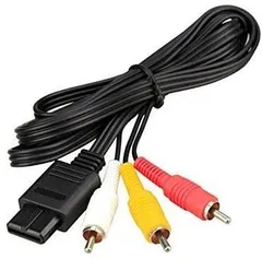 【数量限定】(スーパーファミコン/NINTENDO64/ゲームキューブ/AV仕様ファミリーコンピュータ用) 汎用品 + 】任天堂ステレオAVケーブル 180cm マイクロファイバークロス付き 【 AV07 Access