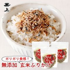 兼上 ガリガリノ 玄米ふりかけ 20g×3個 スプーン付き スプーン付き 無添加 国産 ふりかけ グルテンフリー ポスト投函