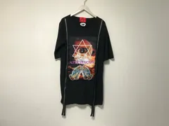 本物オルターベノムALTERVENOMVプリントジップデザインロング丈半袖TシャツメンズサーフアメカジミリタリーストリートスケーターワークビジネススーツモードゴルフドレスバイカーバンTロック黒ブラックSのサムネイル