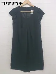 ◇ UNITED ARROWS ユナイテッドアローズ フレンチスリーブ 膝丈 ワンピース サイズ3 ブラック レディース  【中古】 【1111150017295】
