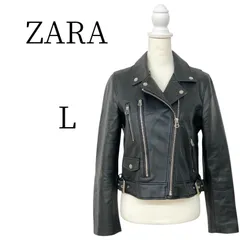 ZARA ザラ 黒 ダブルライダースジャケット  L