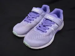 ■美品■ asics アシックス スニーカー 表記サイズ 19.0cm 運動靴 シューズ キッズ パープル系 DJ2342