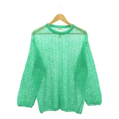 SHINYA KOZUKA / シンヤコヅカ | 2023SS | LACE IN PROGRESS プルオーバー モヘヤニット | S | グリーン | メンズ