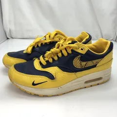 【中古】NIKE AIR MAX 1 PRM FJ5479-410 サイズ27cm 黄×紺[91]