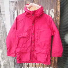 80s Vintage USA製【Woolrich】紺タグ ビンテージ ウールリッチ 65/35 コットンナイロン ライナー付き マウンテンパーカー ピンク◆US-Women M