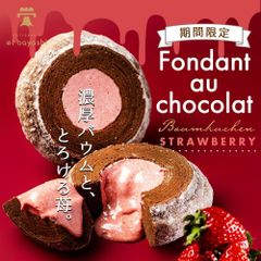 母の日 苺 フォンダンショコラ バウムクーヘン チョコ PATISSERIE eibayashi ei BAUM バームクーヘン いちご スイーツ ケーキ 洋菓子ギフト 贈答 焼き菓子 ストロベリー バウムクーヘン ホワイトチョコ 苺ケーキ いちごチョコ