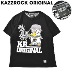 カズロック オリジナル KAZZROCK ビッグプリント Tシャツ L 黒