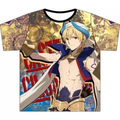 [중고] 의류 길가메쉬 풀 그래픽 티셔츠 옐로우 프리 사이즈 [Fate/Grand Order -절대 마수 전선 바빌로니아-]