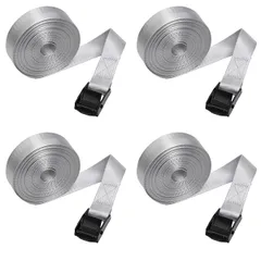 荷締 梱包 ベルト バンド 多用途 固定ベルト ラッシングベルト タイダウンベルト 地震 災害 対策 (グレー, 長さ10m) [グレー] [長さ10m]