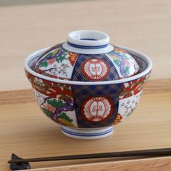 [美濃焼 食器 陶器]錦牡丹 4.5蓋丼 どんぶり 茶碗 飯碗
