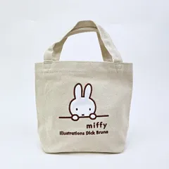 ミッフィー miffy ミニトートバッグ  ナチュラル(ミッフィーフェイス)