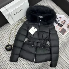 MONCLERモンクレール 黒 ダウンジャケット フード付き ウエストベルト｜本日限定特価｜新品未使用
