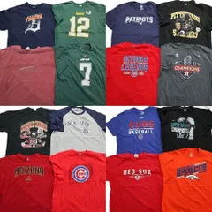 古着卸 まとめ売り プロチーム 半袖Tシャツ 16枚セット (メンズ 2XL ) NFL MLB ナイキ ヤンキース レッドソックス 中古 古着 MY7776