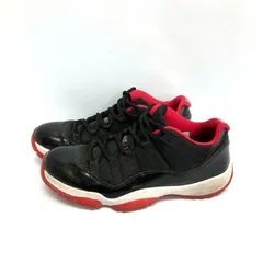 ★NIKE ナイキ AIR JORDAN 11 RETRO エアジョーダン11レトロ LOW BRED スニーカー ブラック×レッド28cm