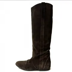 FABIO RUSCONI ファビオルスコーニ ロングブーツ  スエード  高級本革  23.5cm 定価42900