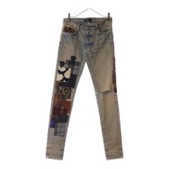 AMIRI (アミリ) 21AW パッチワーク ダメージ加工 デニムパンツ ジーンズ インディゴ SR3MD118SAMDSI