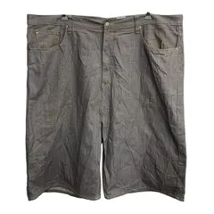 ショートパンツ W50 グレー系 ジップアップ ビッグサイズ デニムパンツ デニムショーツ ショーツ ストリート 古着卸 アメリカ仕入 2505-804