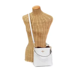 コーチ COACH モリー バケット バッグ 22 シグネチャー キャンバス  PVC / スムース レザー CA582 ショルダーバッグ クロスボディ 斜め掛け 肩掛け 2WAYバッグ トップハンドルバッグ レディース  美品 中古 mbc31026