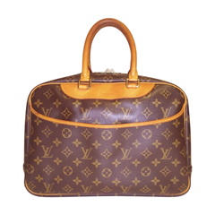 LOUIS VUITTON ルイ・ヴィトン M47270 モノグラム ドーヴィル ハンドバッグ ブラウン 中古 732GNJAM