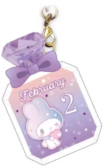 【中古】キーホルダー マイメロディ(2月) バースデーぷっクリアキーホルダー 「サンリオキャラクターズ」