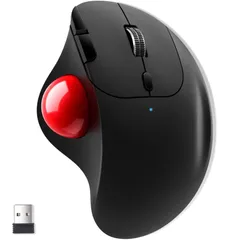 【新着商品】【2023年新品モデル】トラックボール ワイヤレス マウス ボール 2.4GHz/Bluetoothに両対応 ダブルモード 瞬時接続 トラックボールマウス 親指 3台同時接続 Bluetooth マウス 静音タイプ 高精度 2段階DPI切替 エルゴ