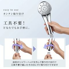 2025年型高級ハンドヘルドシャワーヘッド、マイクロナノバブルテクノロジー搭載 - 5つの水流モード、ライトベージュ＆頭皮ケア用のハイプレス、高耐水性、クローム仕上げ、簡単取り付け、消費水量66％削減
