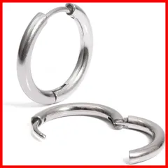 ステンレス レディース 18G メンズ ピアス 両耳 リングピアス フープピアス 2個セット INTERNATIONAL] [SEIYA