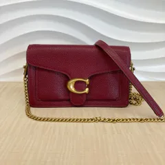 【中古】 COACH （コーチ） ﾀﾋﾞｰ ﾁｪｰﾝ ｸﾗｯﾁ ｼｮﾙﾀﾞｰﾊﾞｯｸﾞ 20 バッグ ショルダー/メッセンジャーバッグ  Bordeaux ﾎﾞﾙﾄﾞｰ レッド CE772 used:AB