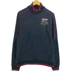 古着 ナイキ NIKE 刺繍 ハーフジップスウェットシャツ トレーナー メンズM相当/eaa489913