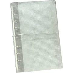 Alpha Depot シール帳ミニバインダー 透明クリア 女の子向け はがせるシール収納 手帳型 6穴リング式 シールコレクション収納 (A5バインダー単品) [A5バインダー単品]