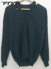 ◇ KBF+ アーバンリサーチ Vネック 長袖 ニットセーター サイズF ネイビー レディース  【1112130000382】