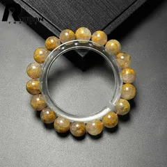 【限定1個】絶賛 EU製 ★ROBEAN・ガーデンフラワータイチンルチル★ブレスレット パワーストーン 天然石 金運 お守り プレゼント1 10.7-11mm M1021820