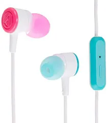 【中古】オーディオテクニカ スマートフォン用カナル型イヤホン リモコン/マイク付 ホワイトクレイジー ATH-CKL220iS WCZ