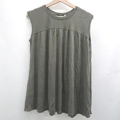 ◇ ◎●未使用● ⊂ N+ エヌプラス ノースリーブ カットソー サイズF カーキ系 レディース E  【1505290009713】のサムネイル