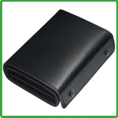 【新品】財布 メンズ 2つ折り 栃木レザー 本革 ミニ財布 日本製 二つ折り財布 大容量 箱型の小銭入れ 小さい財布 コンパクト 箱状 左利き 右利き 父の日 誕生日 美しいパッケージと 贈り物に最適