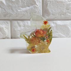 ねこさんのオブジェ(ビタミンカラーthank you)
