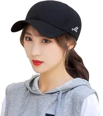 G-tiamo 母の日 ジーティアモ キャップ レディース サイド 英字 ワンポイント 刺繍 アジャスター 調節 帽子 きゃっぷ ぼうし ホウシ 黒 白 可愛い カワイイ おしゃれ お洒落 オシャレ UV( ブラック,  Free Size)