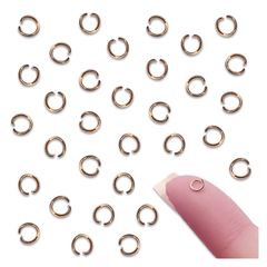 丸カン 4ｍｍ ゴールド KC金 200個 ジャンプリング 丸環 基礎パーツ 接続金具 金具 アクセサリー ハンドメイド 手芸 パーツ BD4146