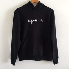 アニエスベー　agnes b. パーカー　ブラック　ロゴ To b. by agnes パーカー ニューワンポイントロゴフーディー